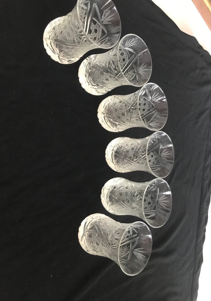 6 Parça Desenli Kristal Çay Bardak Seti - Görsel 4