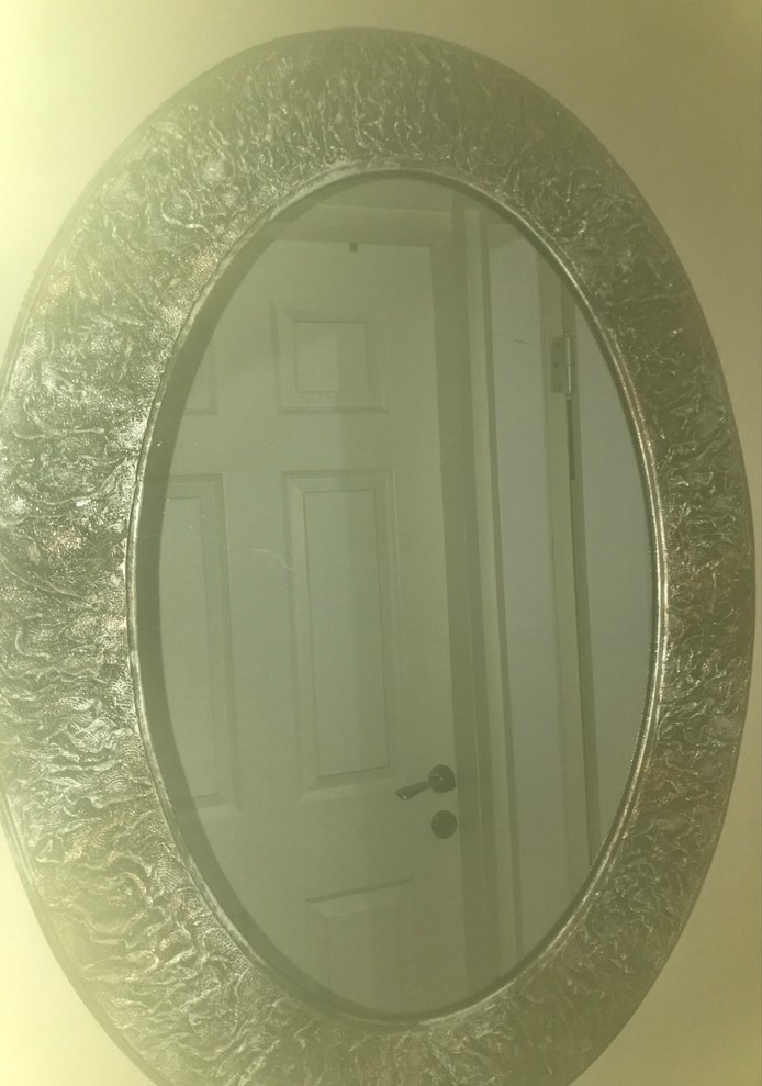 Koyu Kahverengi Oval Dekoratif Ayna - Görsel 4