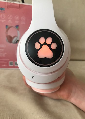 Pembe Pastel Bluetooth Kulaklık - Görsel 6