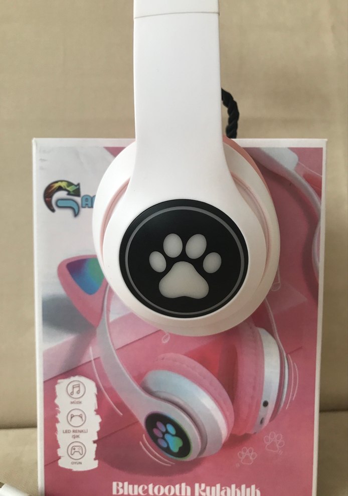 Pembe Pastel Bluetooth Kulaklık - Görsel 2