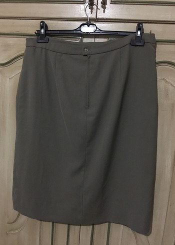Vizon Midi Ofis tarzı etek - Görsel 2