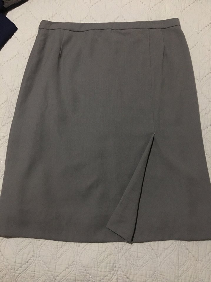 Vizon Midi Ofis tarzı etek - Görsel 4