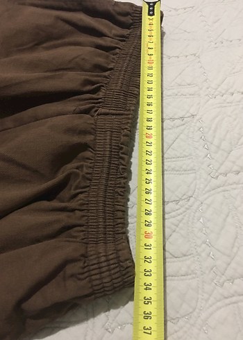 Kahverengi Rahat Kesim Kadın Mini Şort - Görsel 5