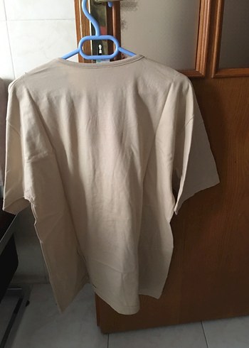 Bej Kısa Kollu Tişört - Görsel 2