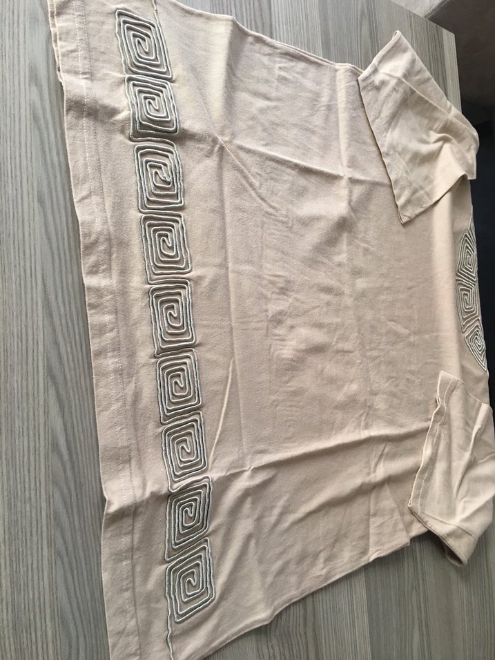 Bej Kısa Kollu Tişört - Görsel 5