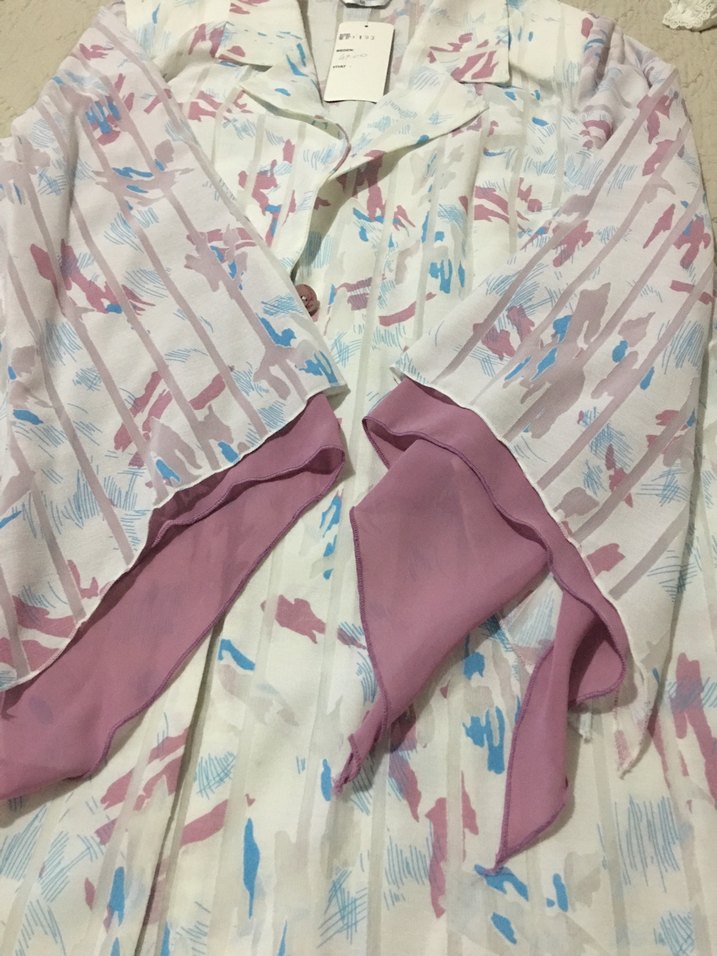 Mor Pastel Batik Desenli Uzun Kollu Kadın Ceket - Görsel 5