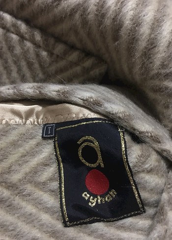 Desenli Yüzde Yüz YünUzun Kışlık Kaban - Görsel 10