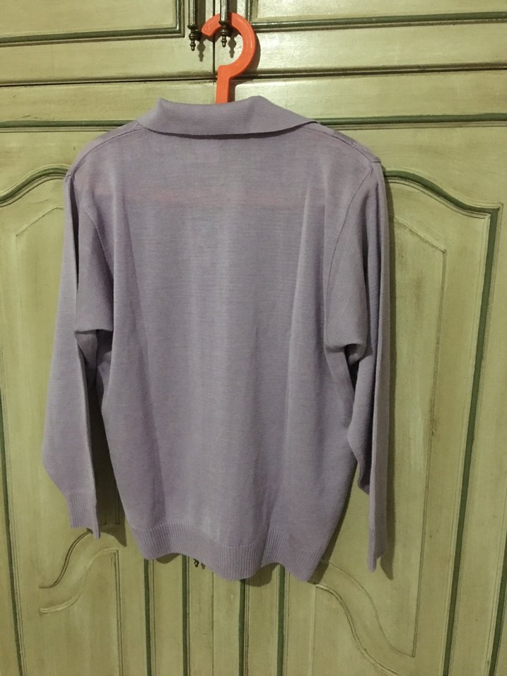 Lika renk V Yaka Örgü Kadın Kazak - Görsel 2