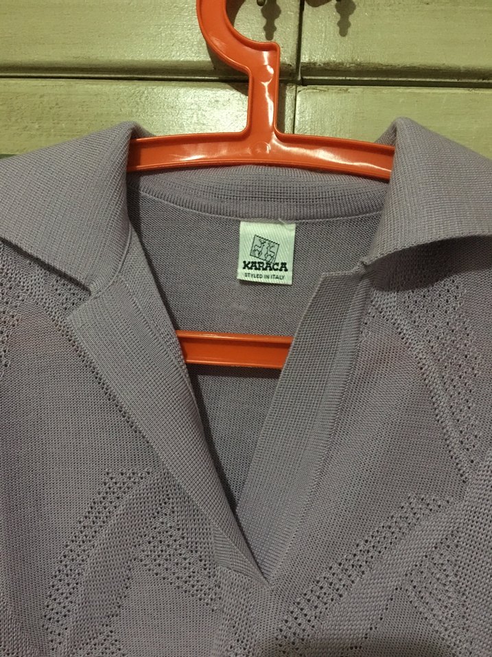 Lika renk V Yaka Örgü Kadın Kazak - Görsel 3