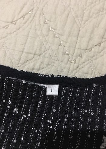 Gri Kalın kumaş bluz Uzun Kollu - Görsel 5