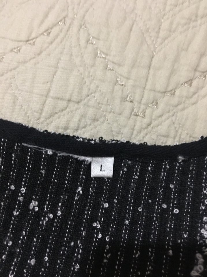 Gri Kalın kumaş bluz Uzun Kollu - Görsel 5