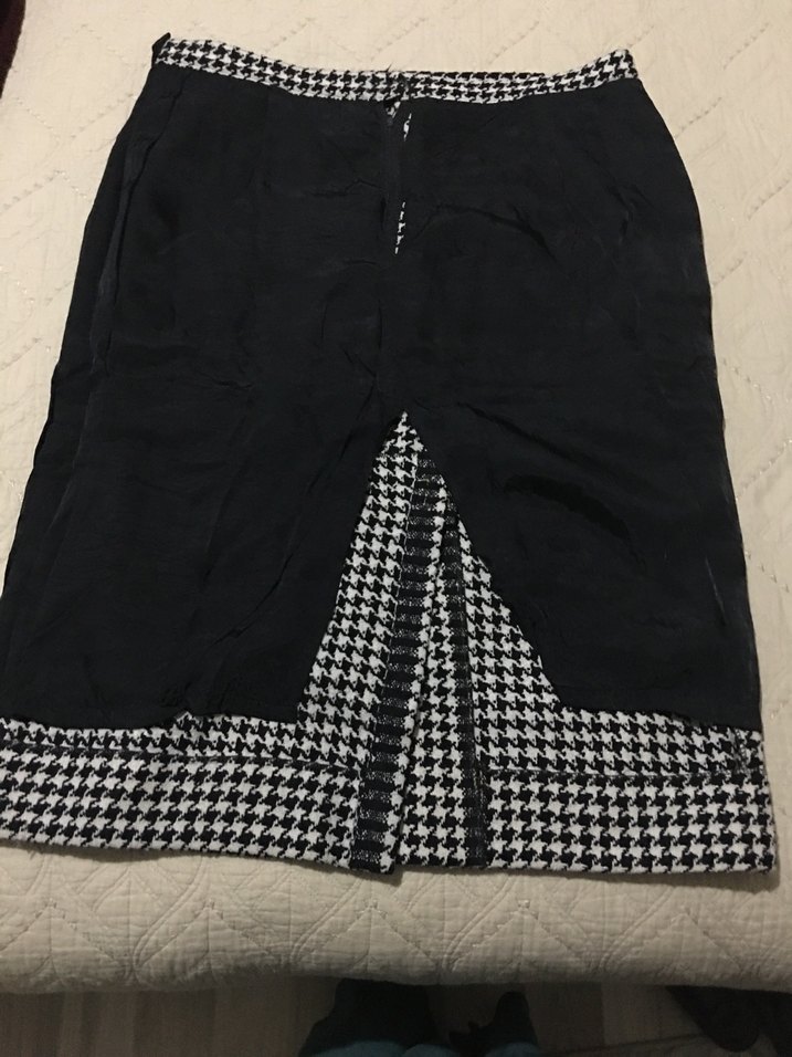 Gri Midi Kadın Pilili Kalem Etek - Görsel 5