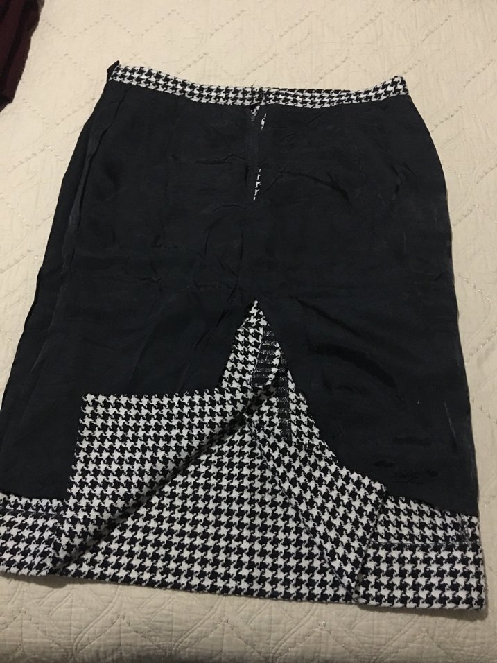 Gri Midi Kadın Pilili Kalem Etek - Görsel 4