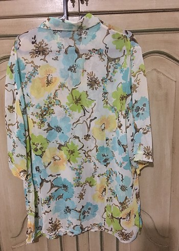 Bohem Çok Renkli Kısa Kollu Gömlek - Görsel 2