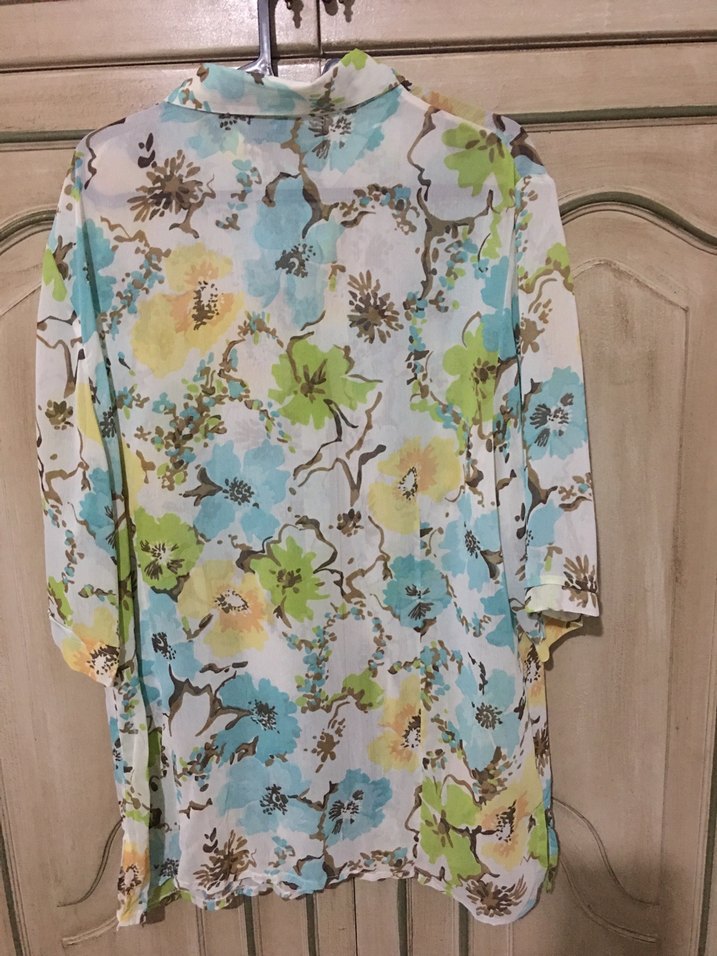 Bohem Çok Renkli Kısa Kollu Gömlek - Görsel 2