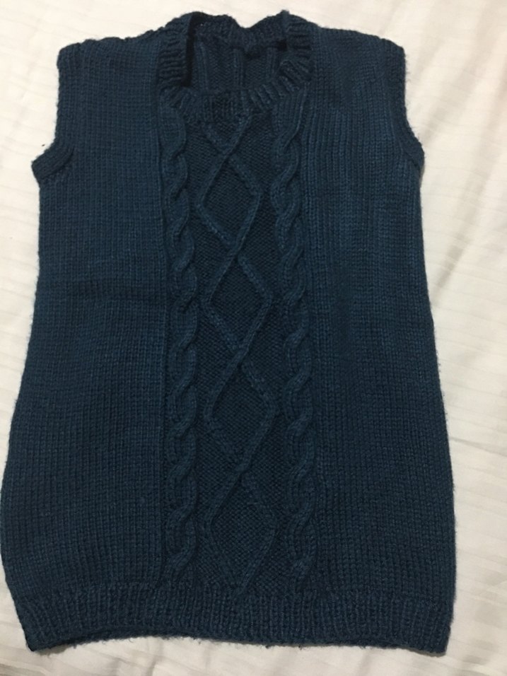 V Yaka El örgü erkek çocuk Süveter - Görsel 3