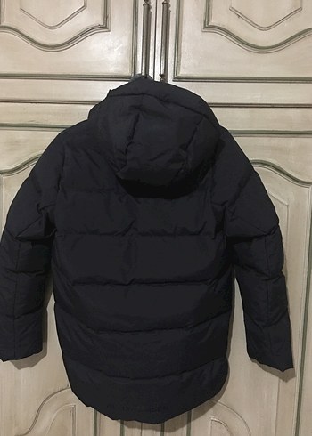 Siyah Erkek çocuk Fermuarlı Street Wear Mont - Görsel 2