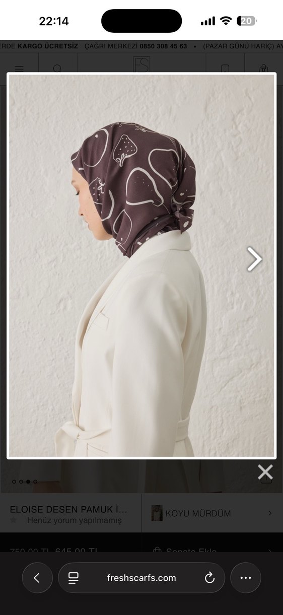 Freshscarfs all day eşarp - Görsel 3