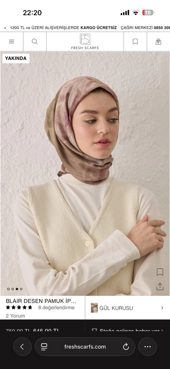 Freshscarfs all day eşarp - Görsel 3