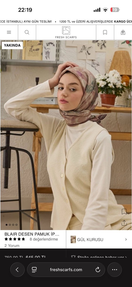 Freshscarfs all day eşarp - Görsel 2