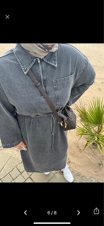m Beden Manuka denim elbise