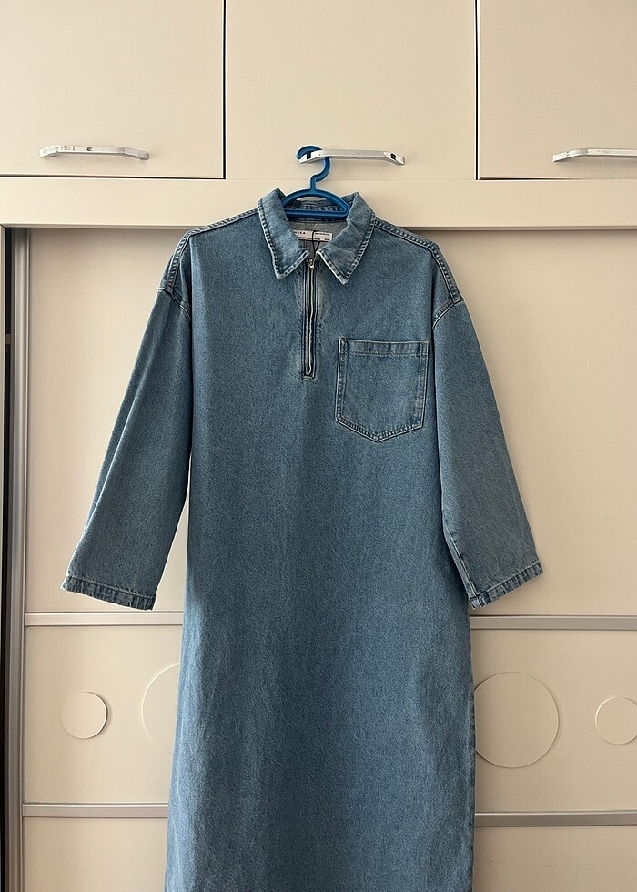 Manuka denim elbise - Görsel 2