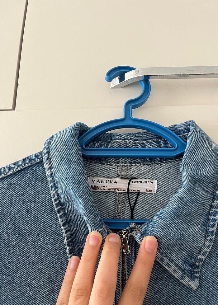 Manuka denim elbise - Görsel 3