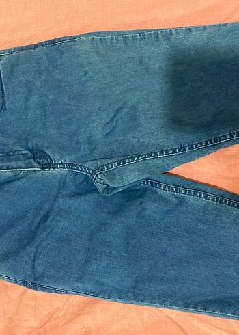 LC Waikiki Lcw Düğmeli Mavi Kadın Denim Pantolon