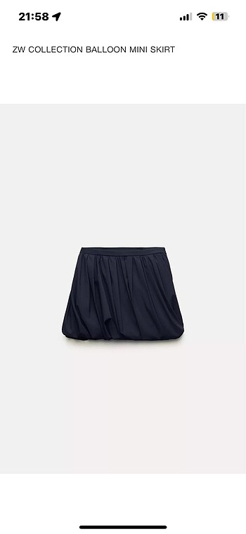 zara balon mini etek