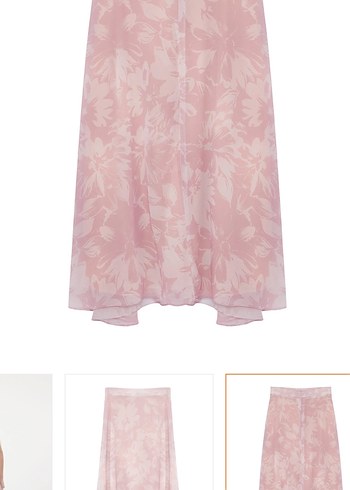 Pembe Midi Bohem Salaş Etek - Görsel 8