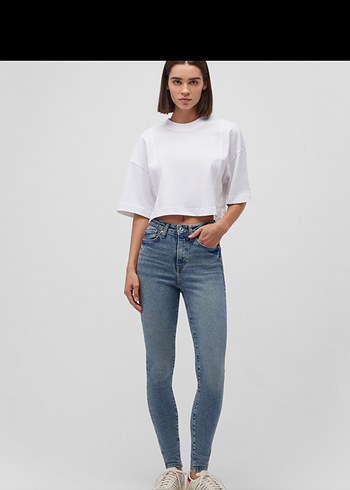 Beyaz Jean Kadın - Görsel 2