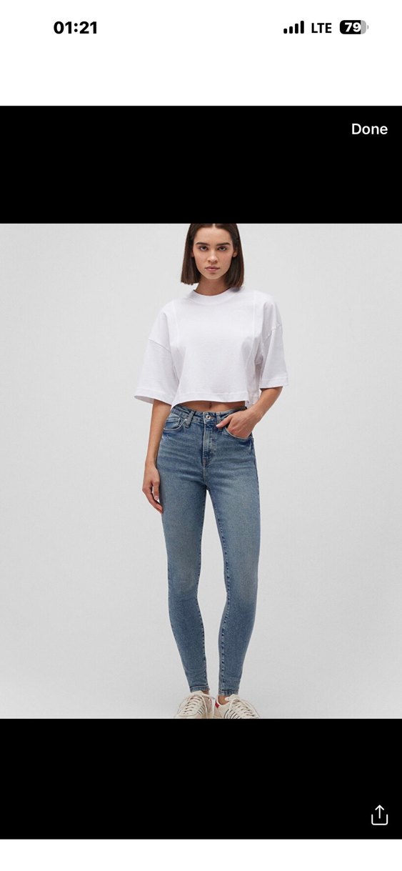 Beyaz Jean Kadın - Görsel 2