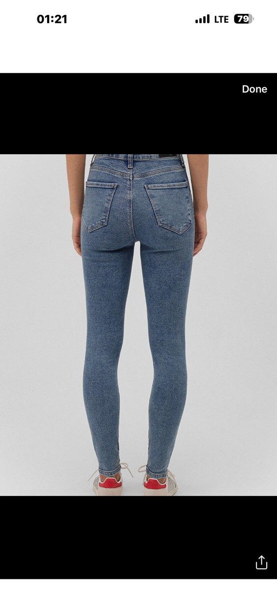 Beyaz Jean Kadın - Görsel 4