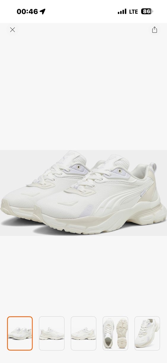 Puma Phlox Clean Beyaz Kadın Spor Ayakkabı - Görsel 2