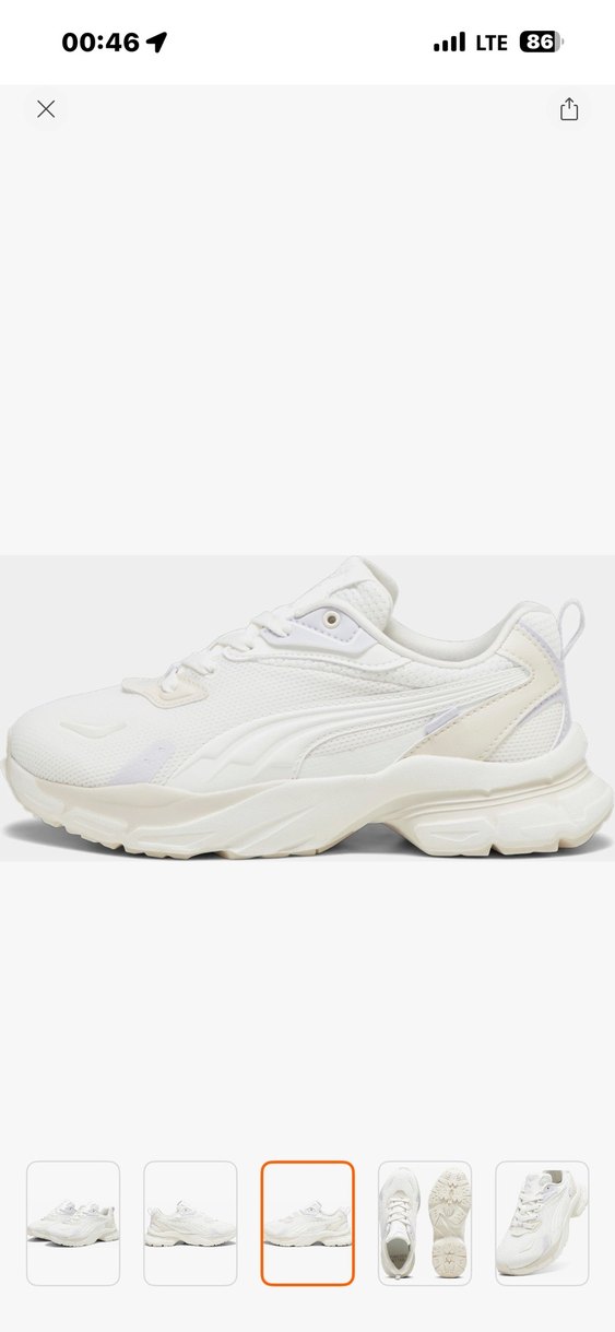 Puma Phlox Clean Beyaz Kadın Spor Ayakkabı - Görsel 4