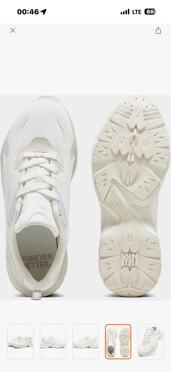 Puma Phlox Clean Beyaz Kadın Spor Ayakkabı - Görsel 5