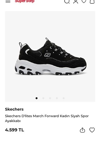 Siyah Kadın bağıcıklı sopt ayakkabı - Görsel 5