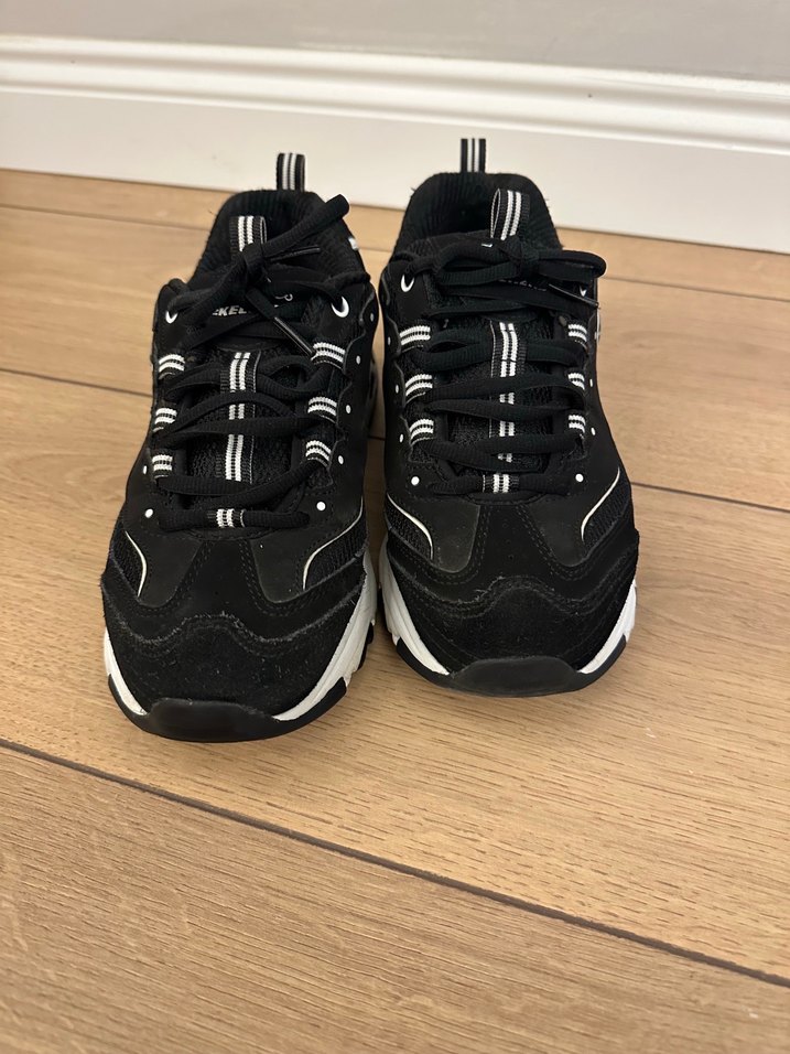 Siyah Kadın bağıcıklı sopt ayakkabı - Görsel 3