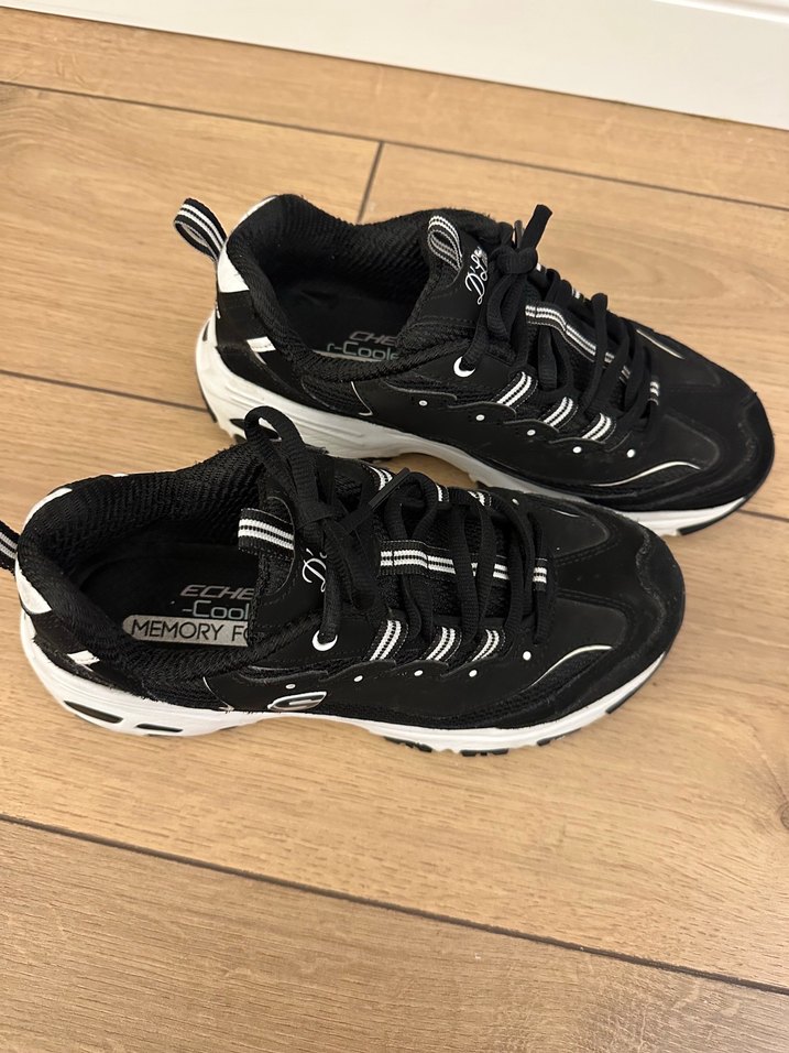 Siyah Kadın bağıcıklı sopt ayakkabı - Görsel 4