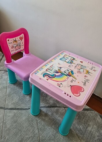 Unicorn Çocuk Masa Sandalye Takımı / Çocuk Masa Seti