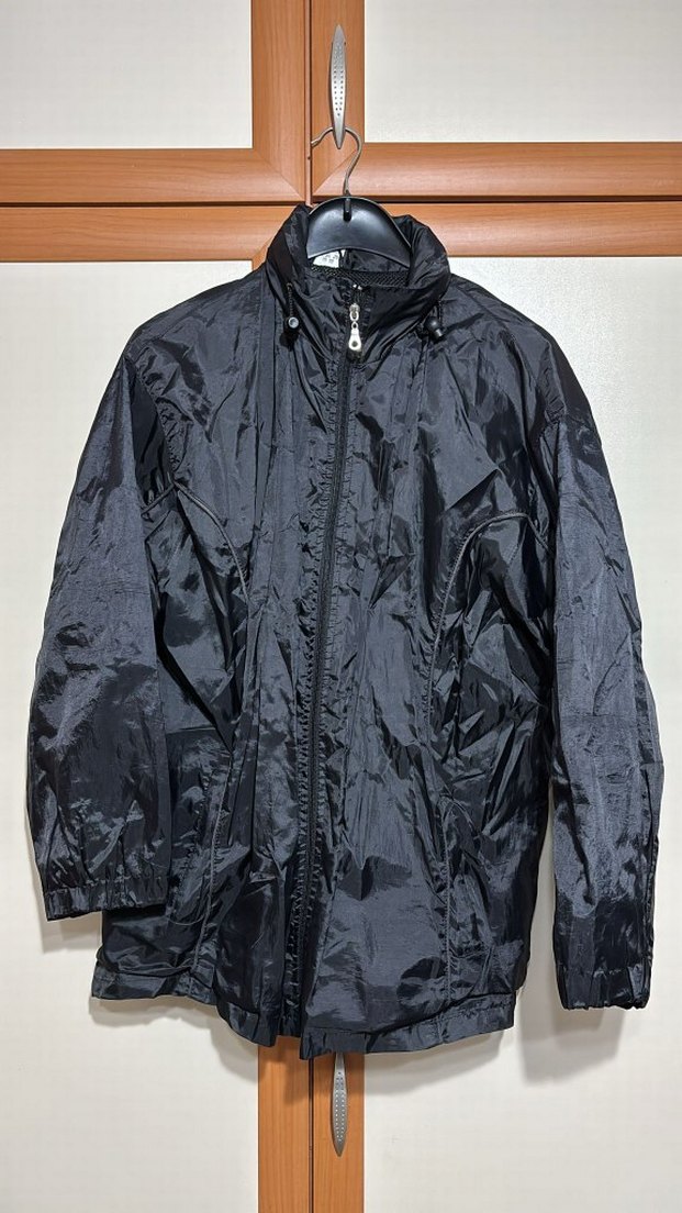 Erkek Siyah Fermuarlı Yağmurluk - Görsel 2