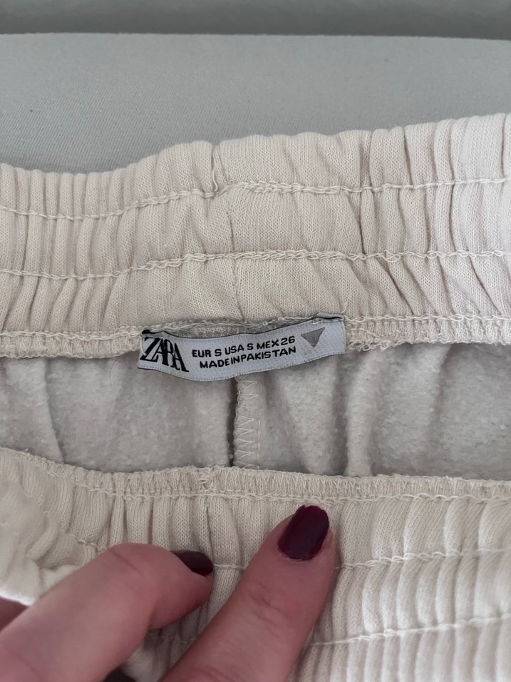 Zara pamuklu jogger kadın eşofman Altı - Görsel 4