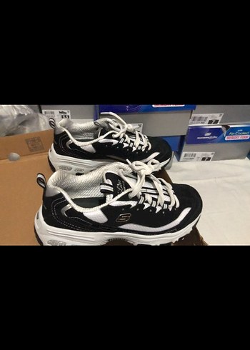 Skechers Kadın Siyah Beyaz Spor Ayakkabı