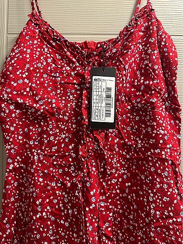 Zara Kirmizi mini elbise