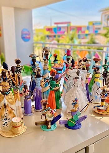 Afrikalı biblo gelin el yapımı - Görsel 7