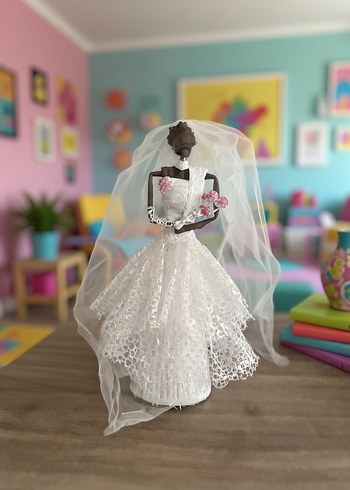 Afrikalı biblo gelin el yapımı - Görsel 2