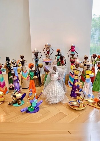 Afrikalı biblo gelin el yapımı - Görsel 9