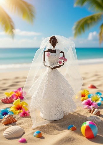 Afrikalı biblo gelin el yapımı - Görsel 3