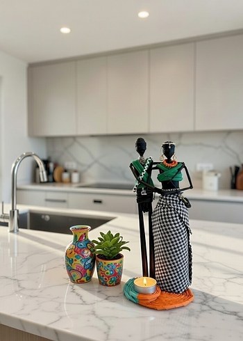 Afrikalı biblo mumluk el yapımı - Görsel 7