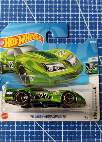 Hot Wheels Chevrolet Corvette 12 Araçlık Set - Görsel 8